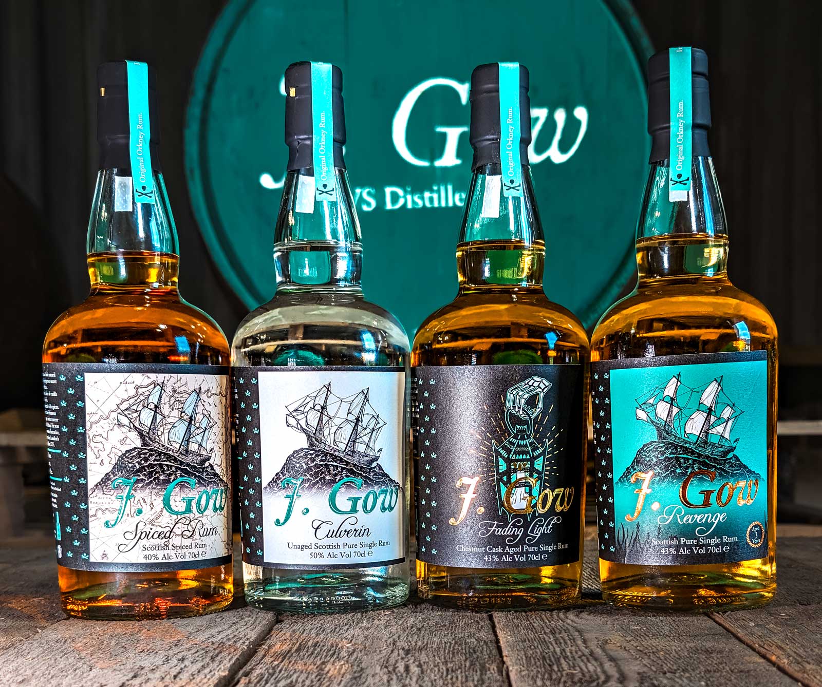 J Gow Rum Distillery Kolekce